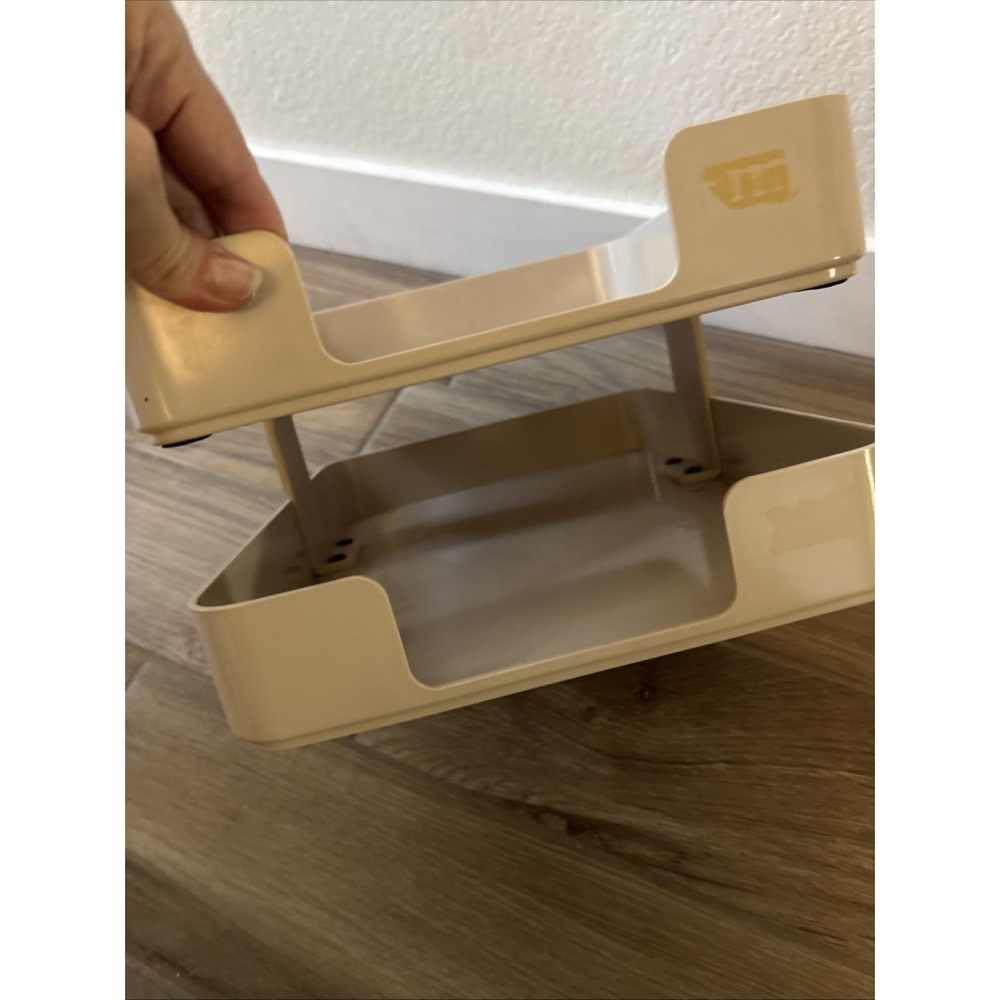 William Sklaroff Radius One Desk Organizer Tray Tan Beige Vintage Mid Century - Picture 3 of 10
